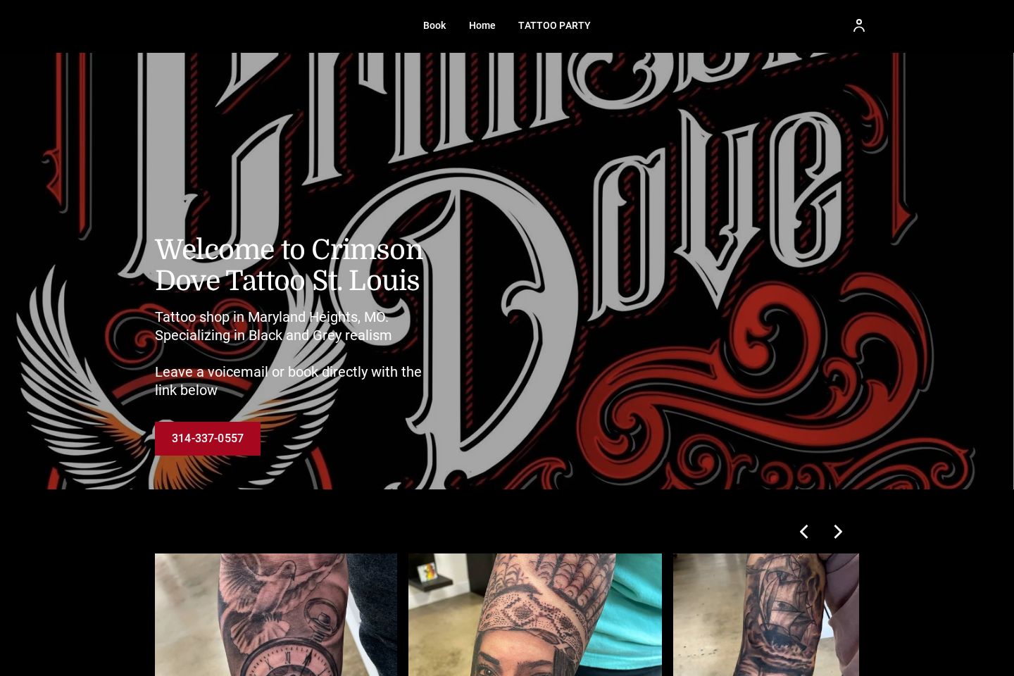 Crimson Dove Tattoo, crimsondovetattoo.com · tattoo studio