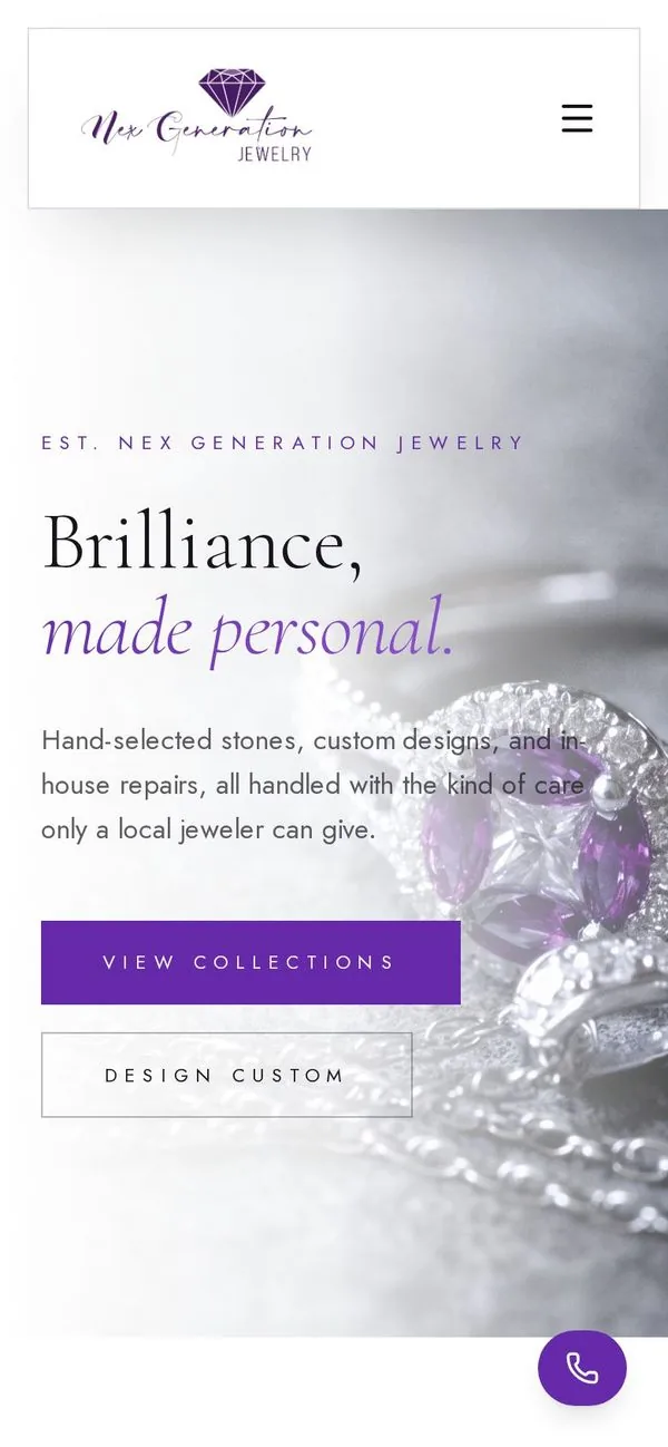 NexGeneration Jewelry website design by Build Theory