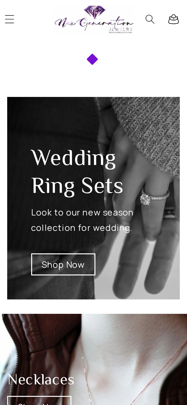 NexGeneration Jewelry mobile website design by Build Theory